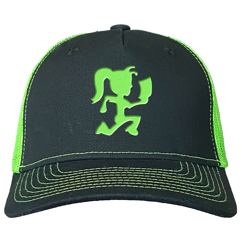 "Juggalette" Snapback Trucker Hat In Green