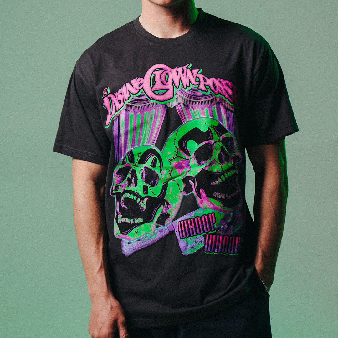 "Whoop Whoop Skulls" T-Shirt In Steel Grey