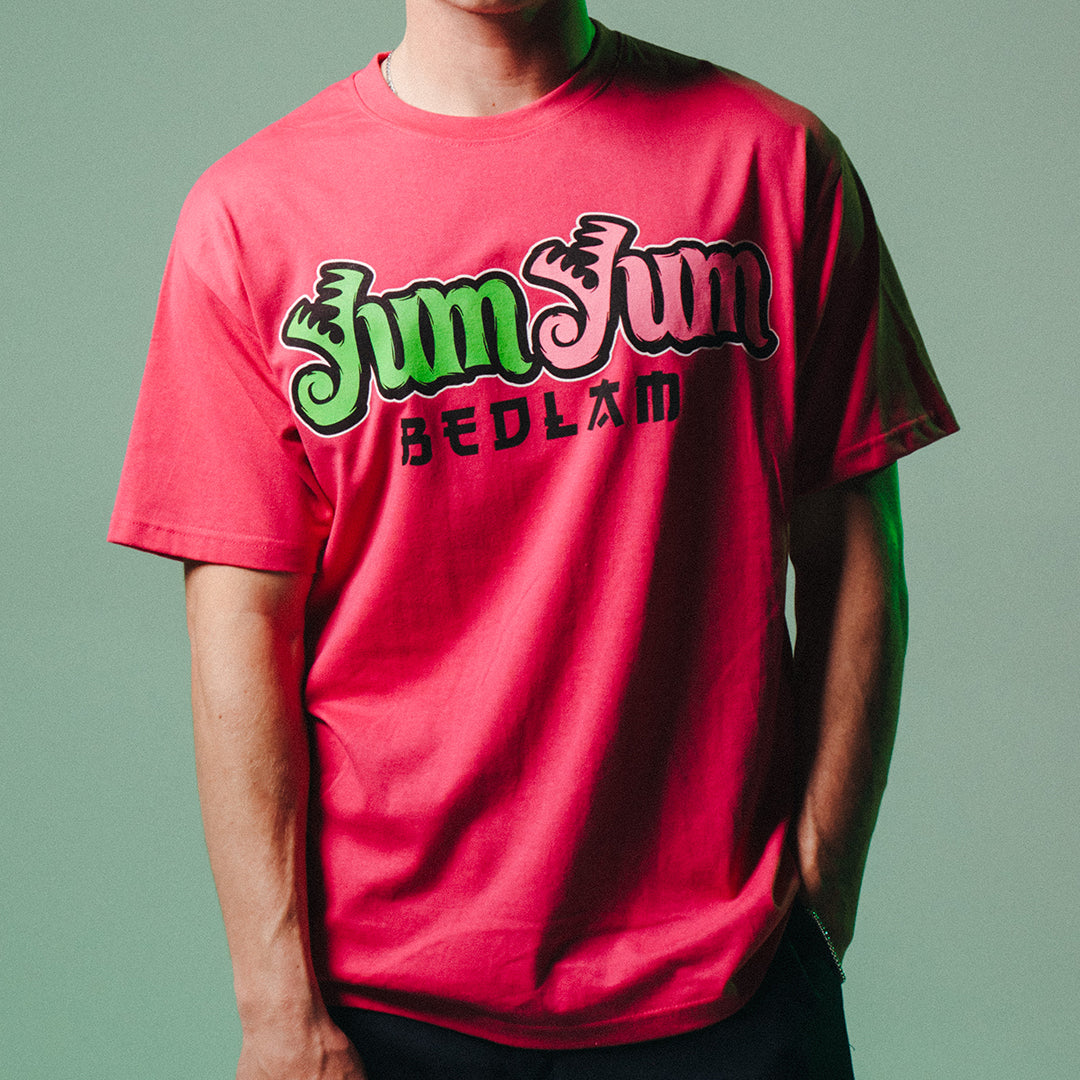 "Yum Yum Bedlam" T-Shirt In Pink