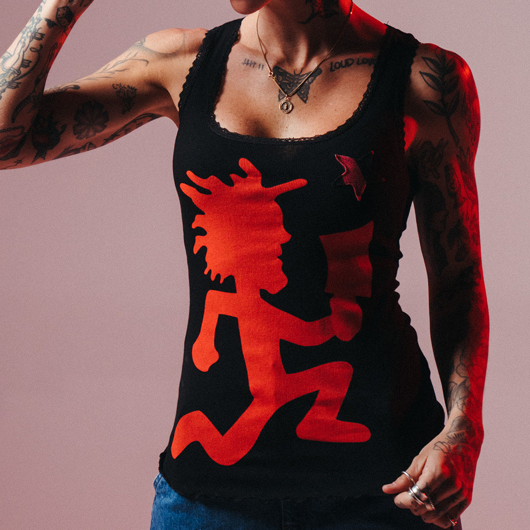"Hatchetman" Embroidered Star Womens Tank Top
