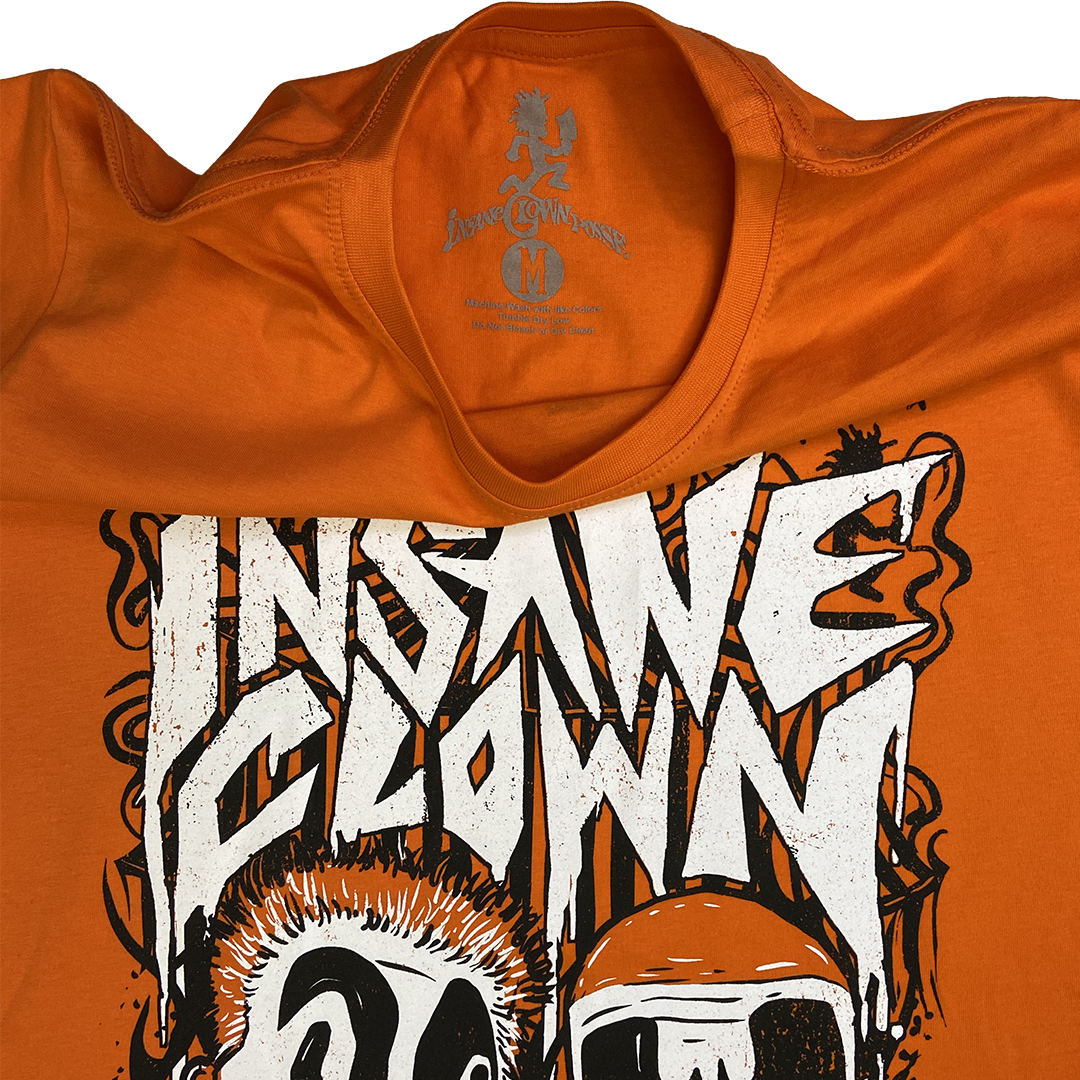"Circus Heads" T-Shirt In Neon Orange