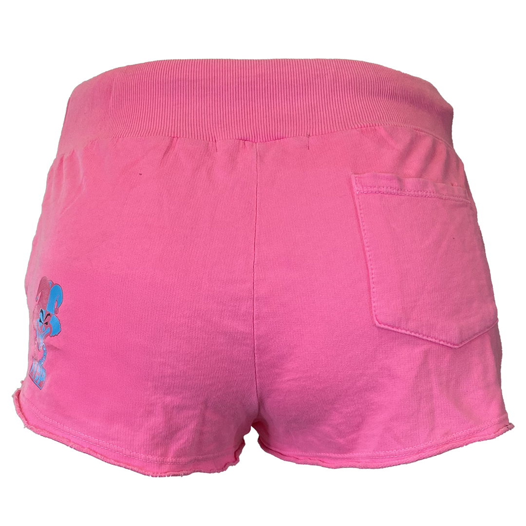 "Hatchetman Carnival" Women's Fleece Shorts In Hot Pink
