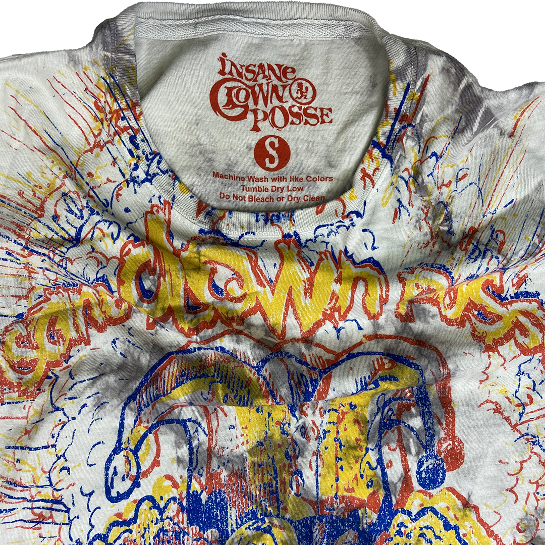 "Bang Bang Posse" Womens Long Sleeve T-Shirt In Tie Dyed Grey
