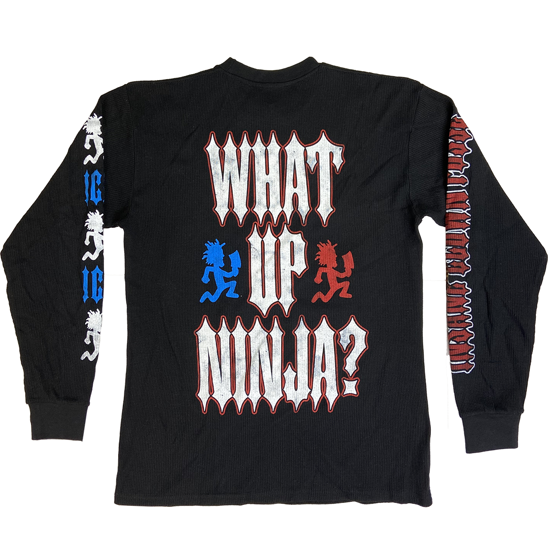 "What Up Ninja" Long Sleeve Thermal Shirt