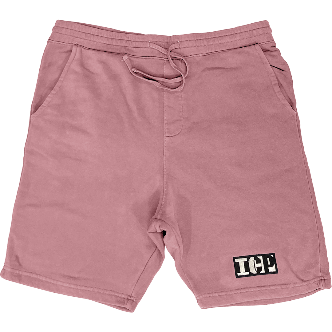 "ICP Block Logo" Embroidered Shorts In Pink
