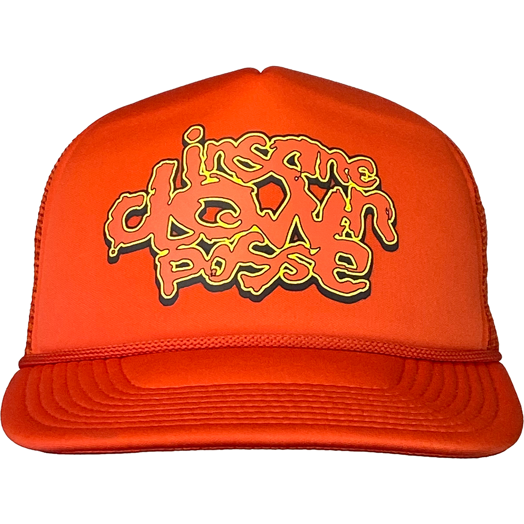 "Stack Logo" Trucker Hat In Orange
