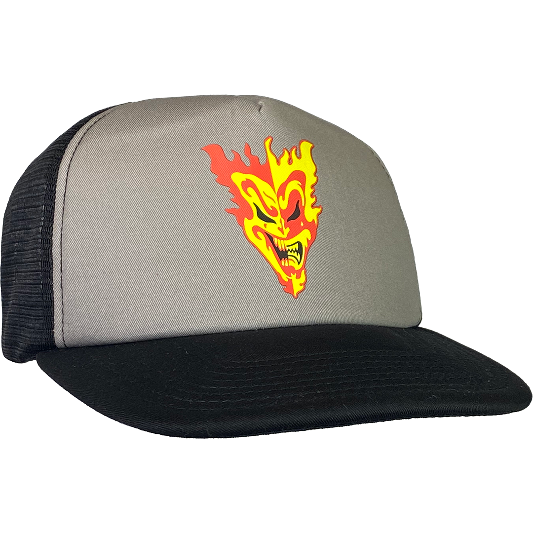 "Jack Jeckel" Trucker Hat In Black And Grey