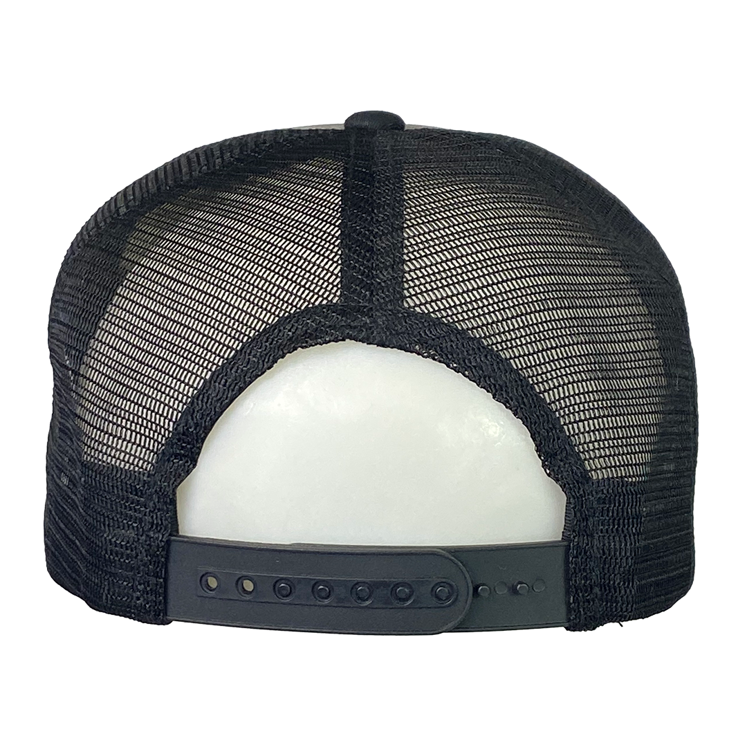 "Jack Jeckel" Trucker Hat In Black And Grey