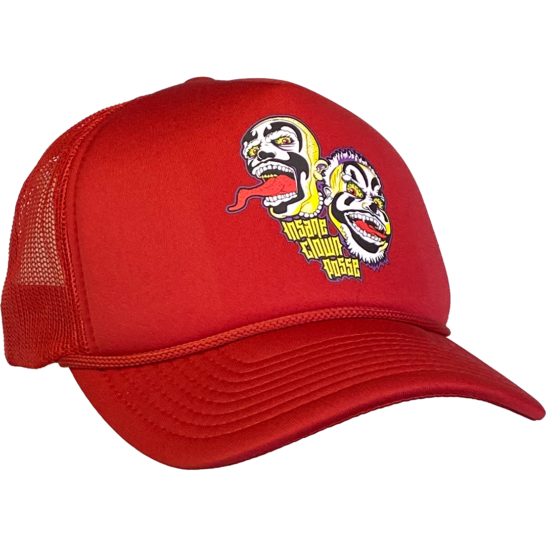 "Spooky Clowns" Trucker Hat In Red