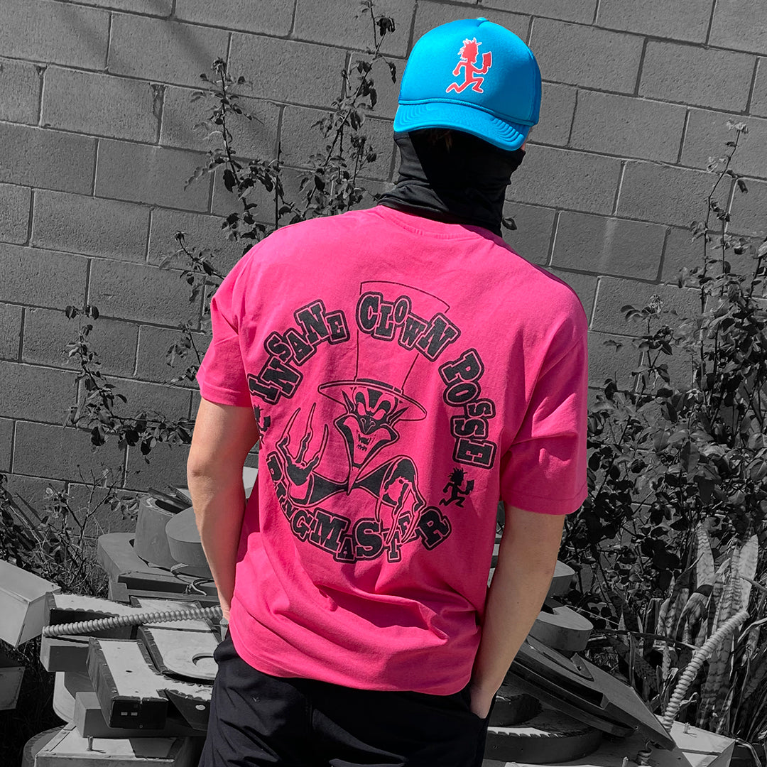 "Ringmaster Round" T-Shirt In Hot Pink