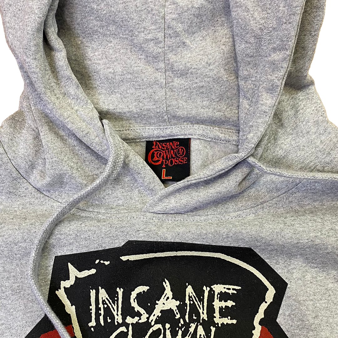 "Ringmaster Spiral" Pullover Hoodie In Heather Grey