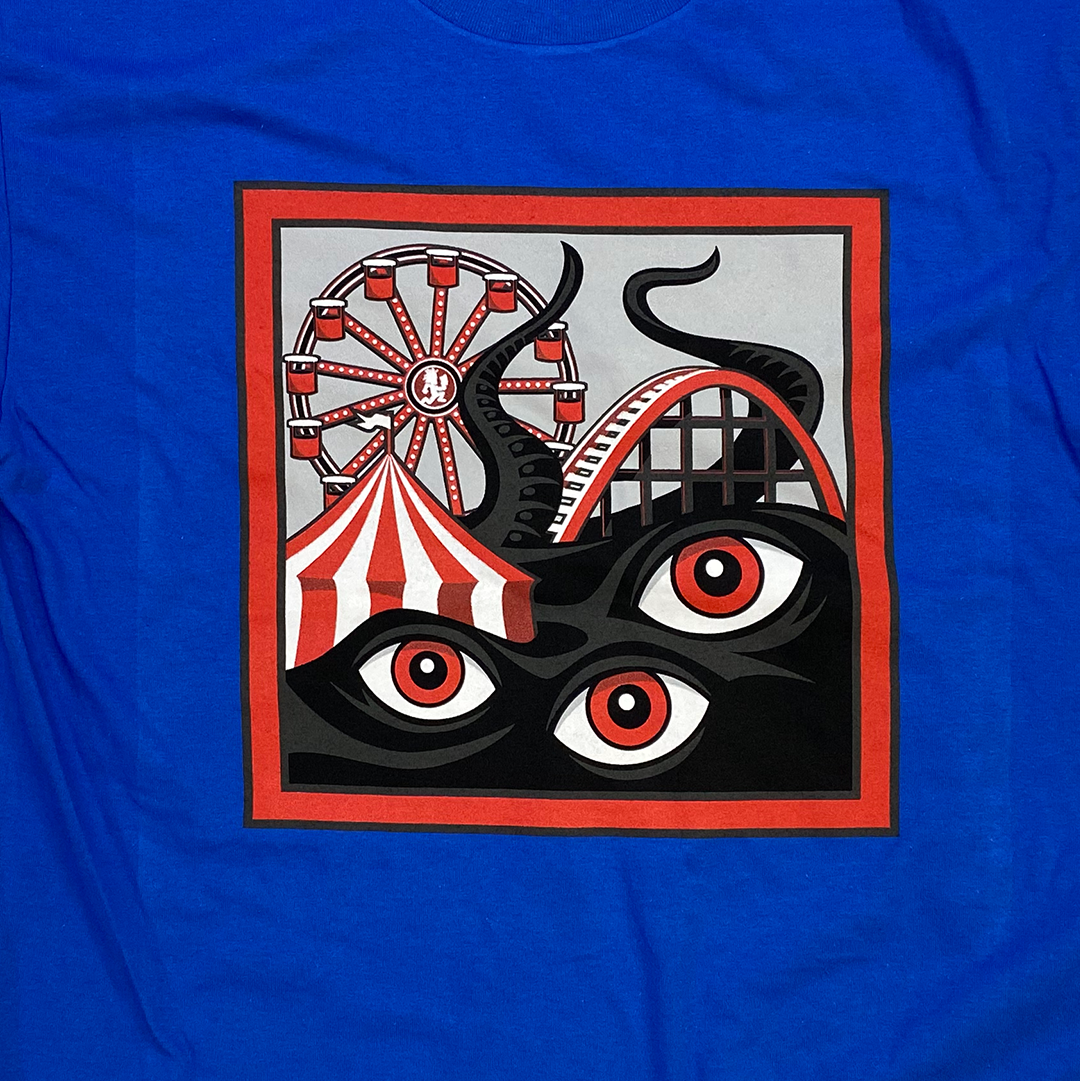 "Dark Carnival Games 2025" T-Shirt In Blue