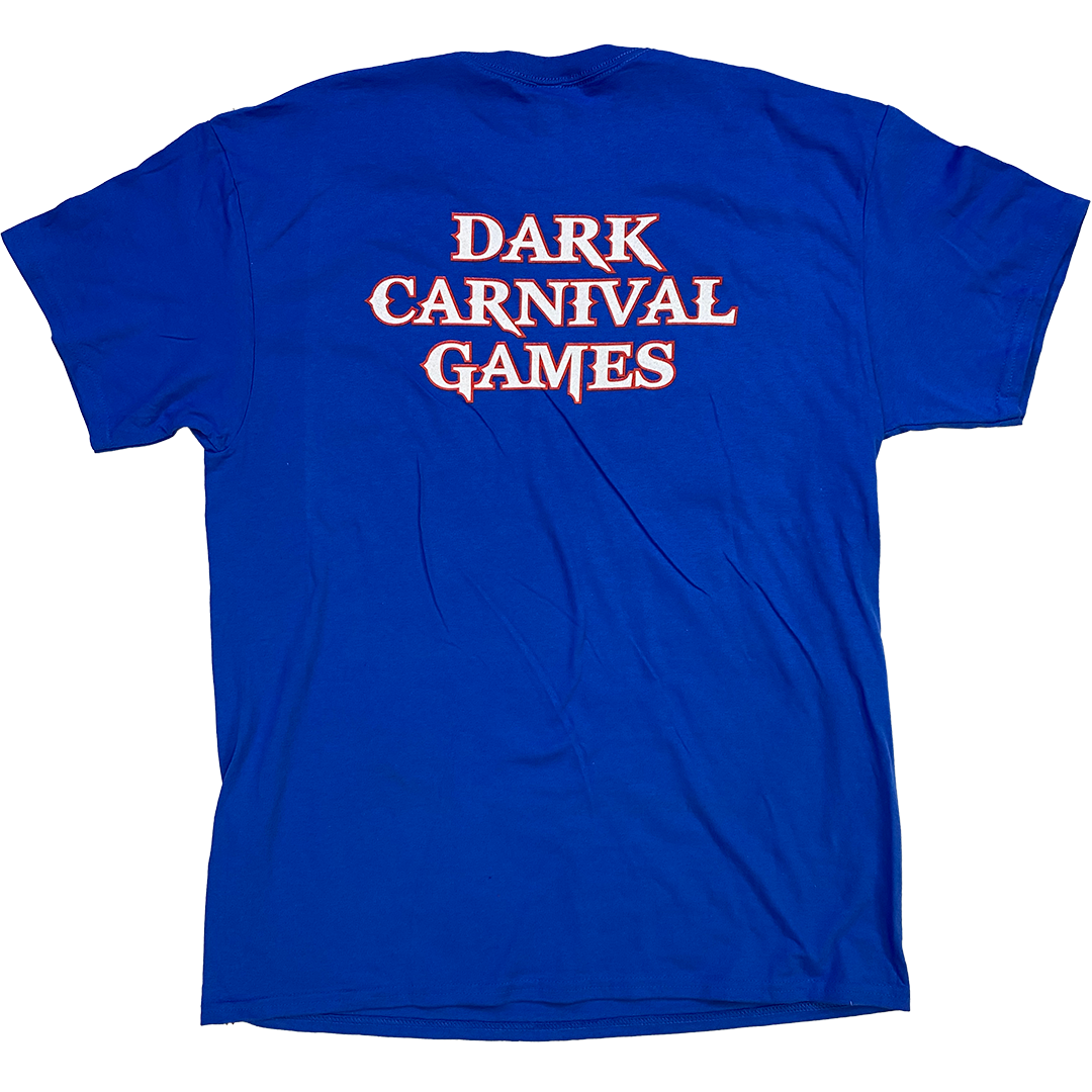 "Dark Carnival Games 2025" T-Shirt In Blue