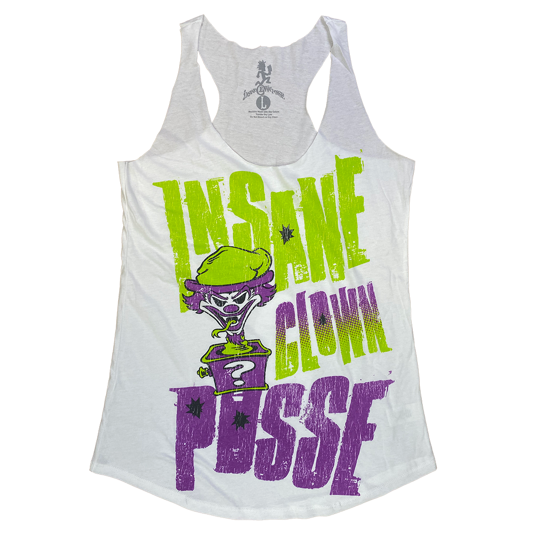 "Riddle Box Boom" Womens Raw Edge Tank Top