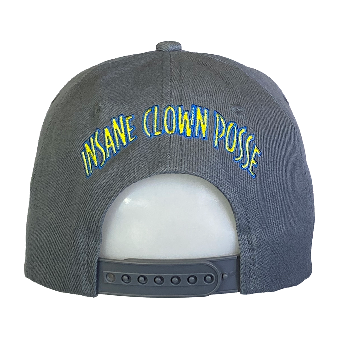 "Hatchetman" Embroidered Snapback Hat In Grey
