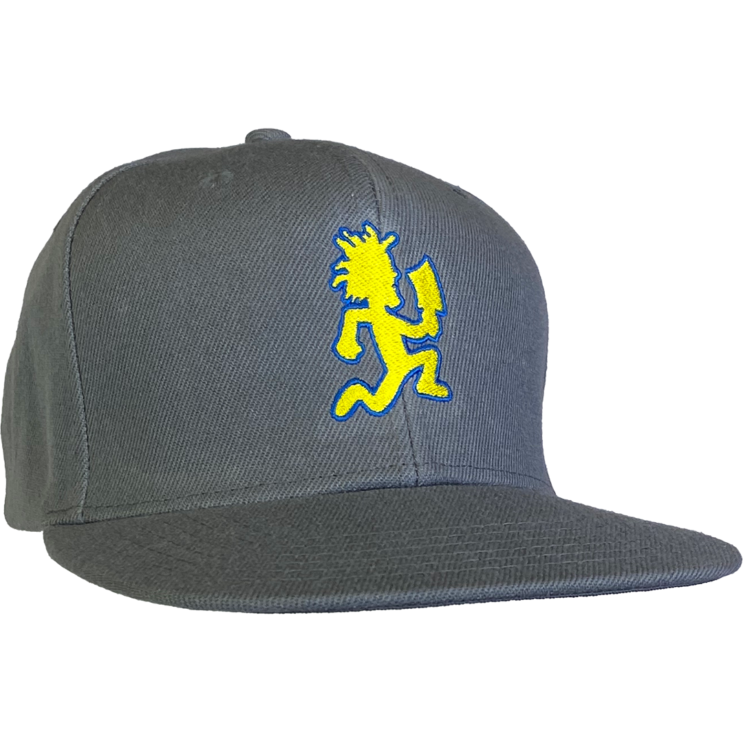 "Hatchetman" Embroidered Snapback Hat In Grey