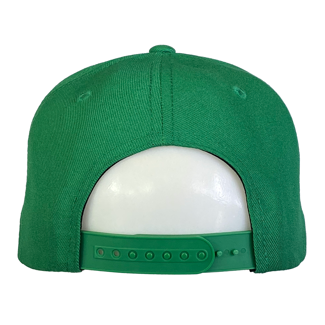 "Luckyman" Snapback Hat In Green