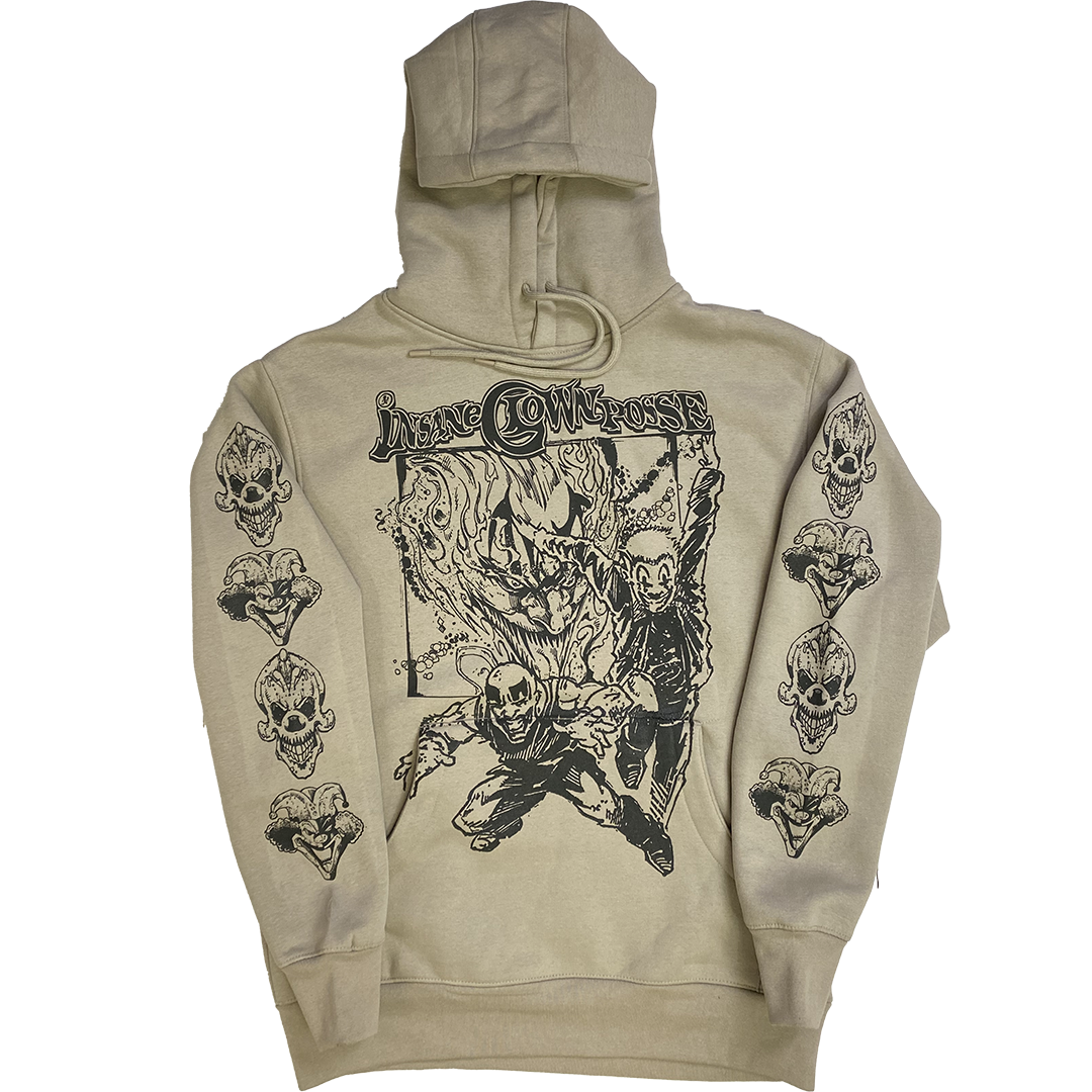 "Ashcan Jumpers" Pullover Hoodie In Sand Color