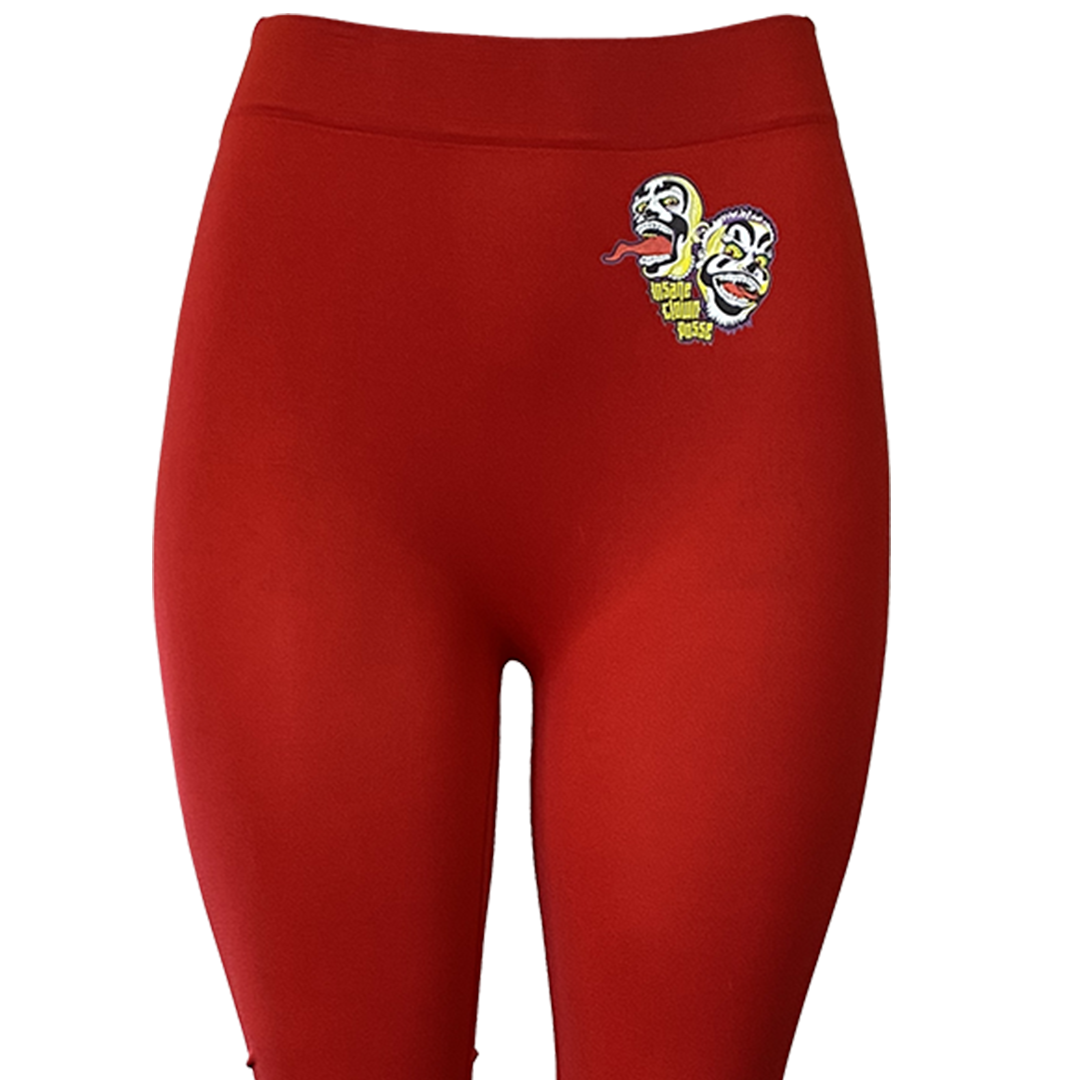 "Spooky Clowns" Women's Leggings In Red