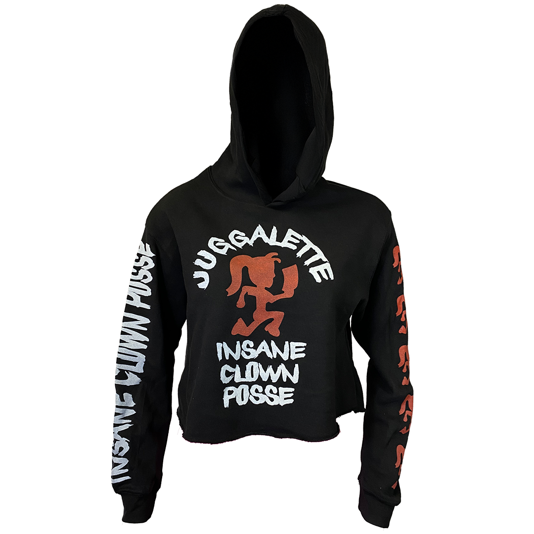 "Psycho Bitch Juggalette" Pullover Crop Hoodie