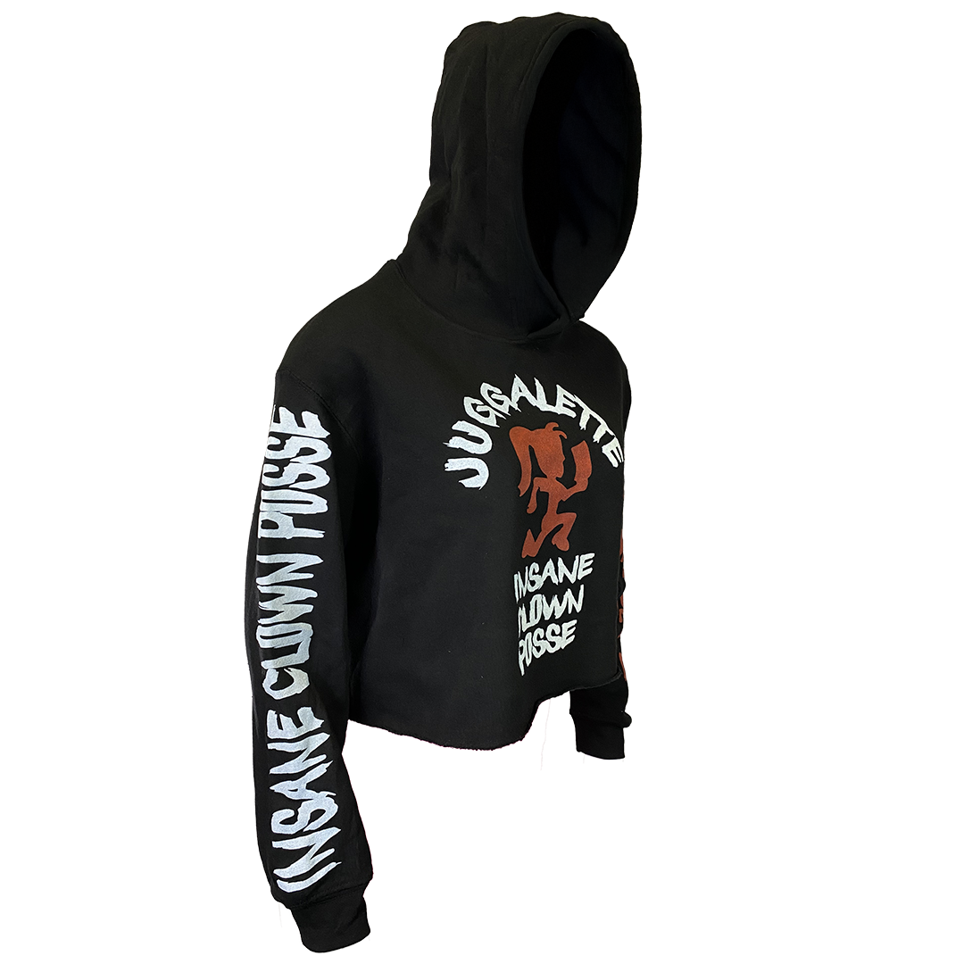 "Psycho Bitch Juggalette" Pullover Crop Hoodie