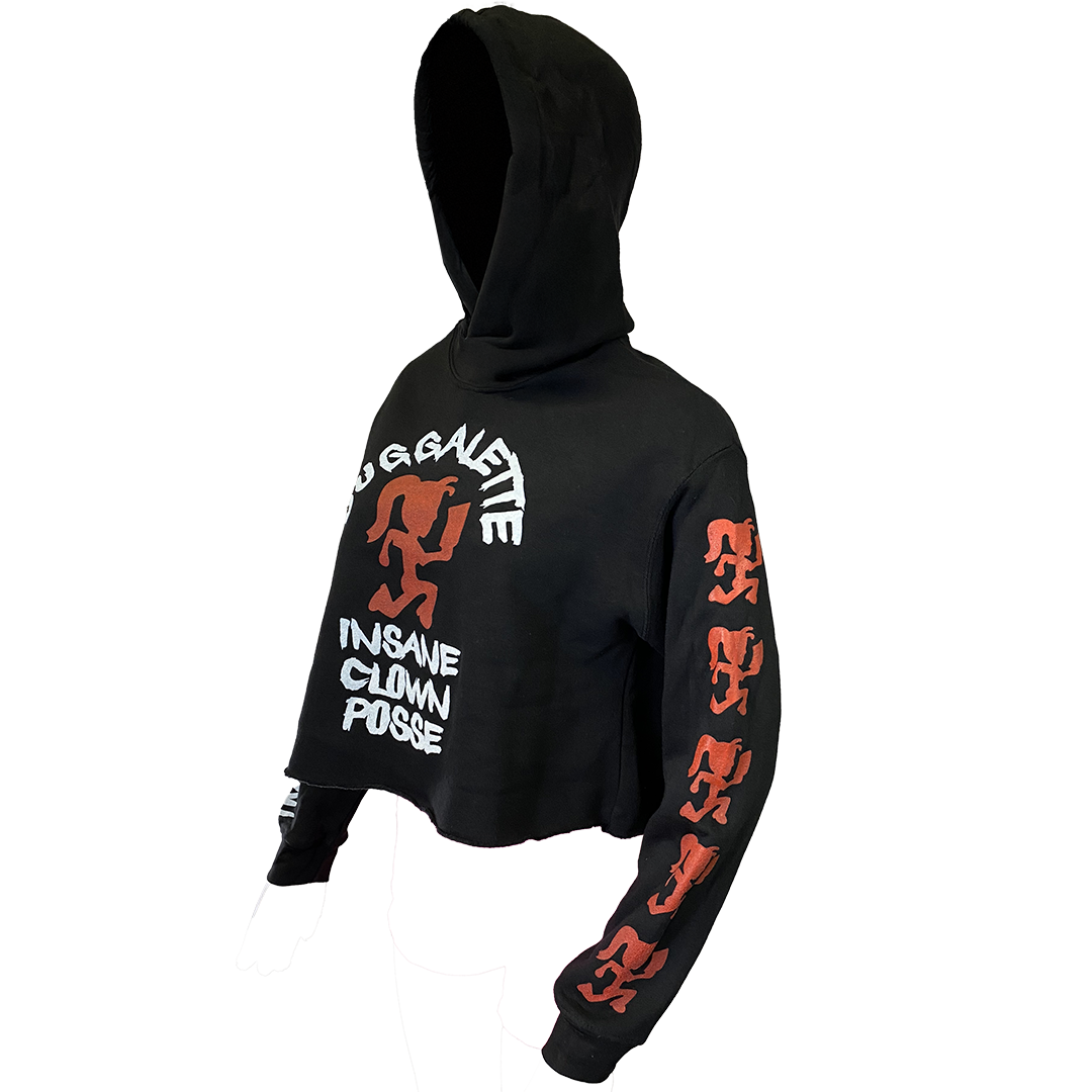 "Psycho Bitch Juggalette" Pullover Crop Hoodie