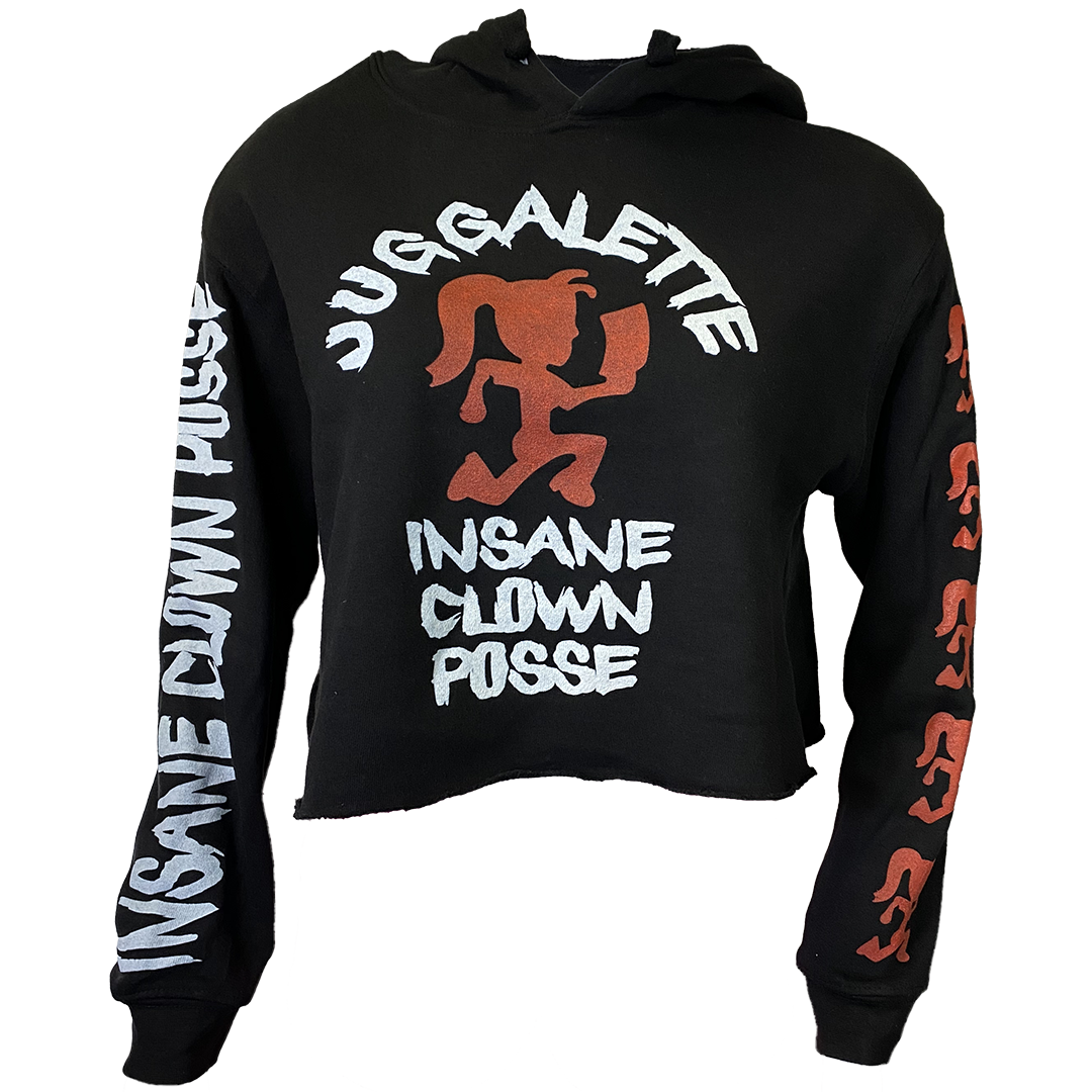"Psycho Bitch Juggalette" Pullover Crop Hoodie