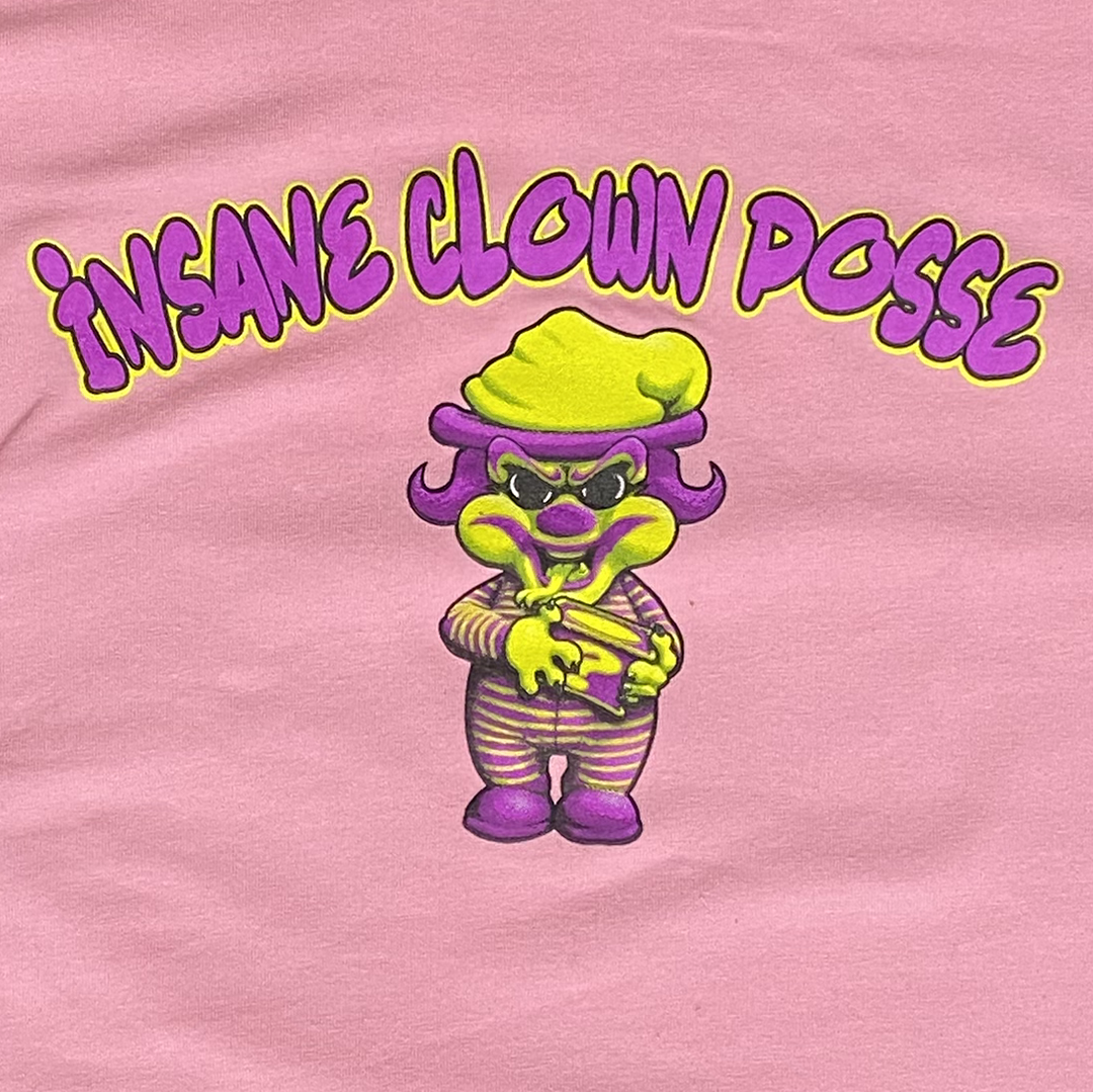 "Baby Riddle Box" Women's Belly T-Shirt In Pink
