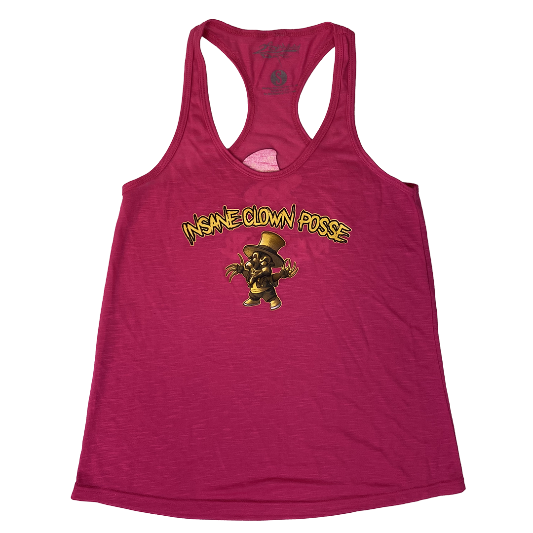 "Baby Ringmaster" Women's Racerback Tank Top In Pink