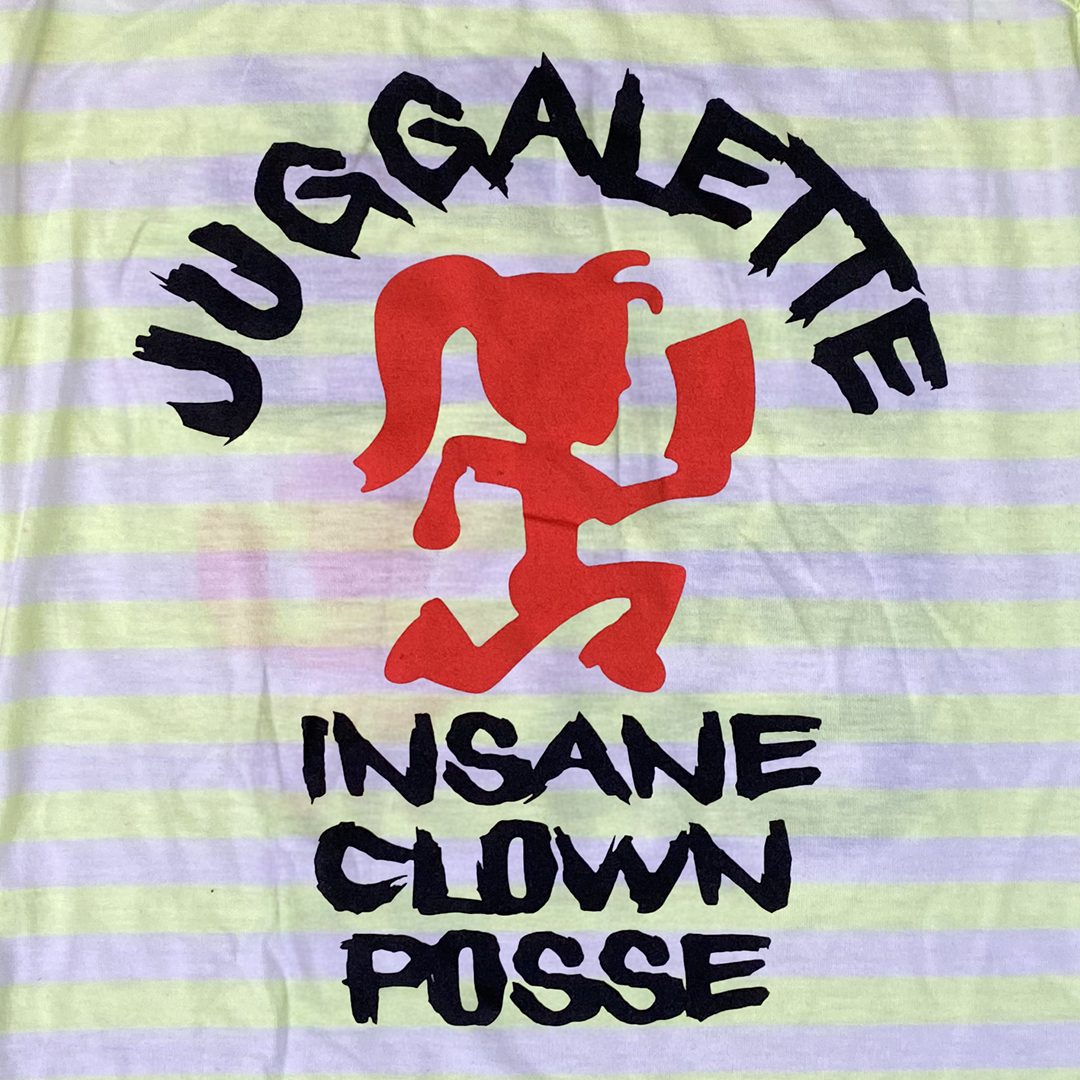 "Psycho Bitch Juggalette" Women's Tank Top In Yellow Stripes