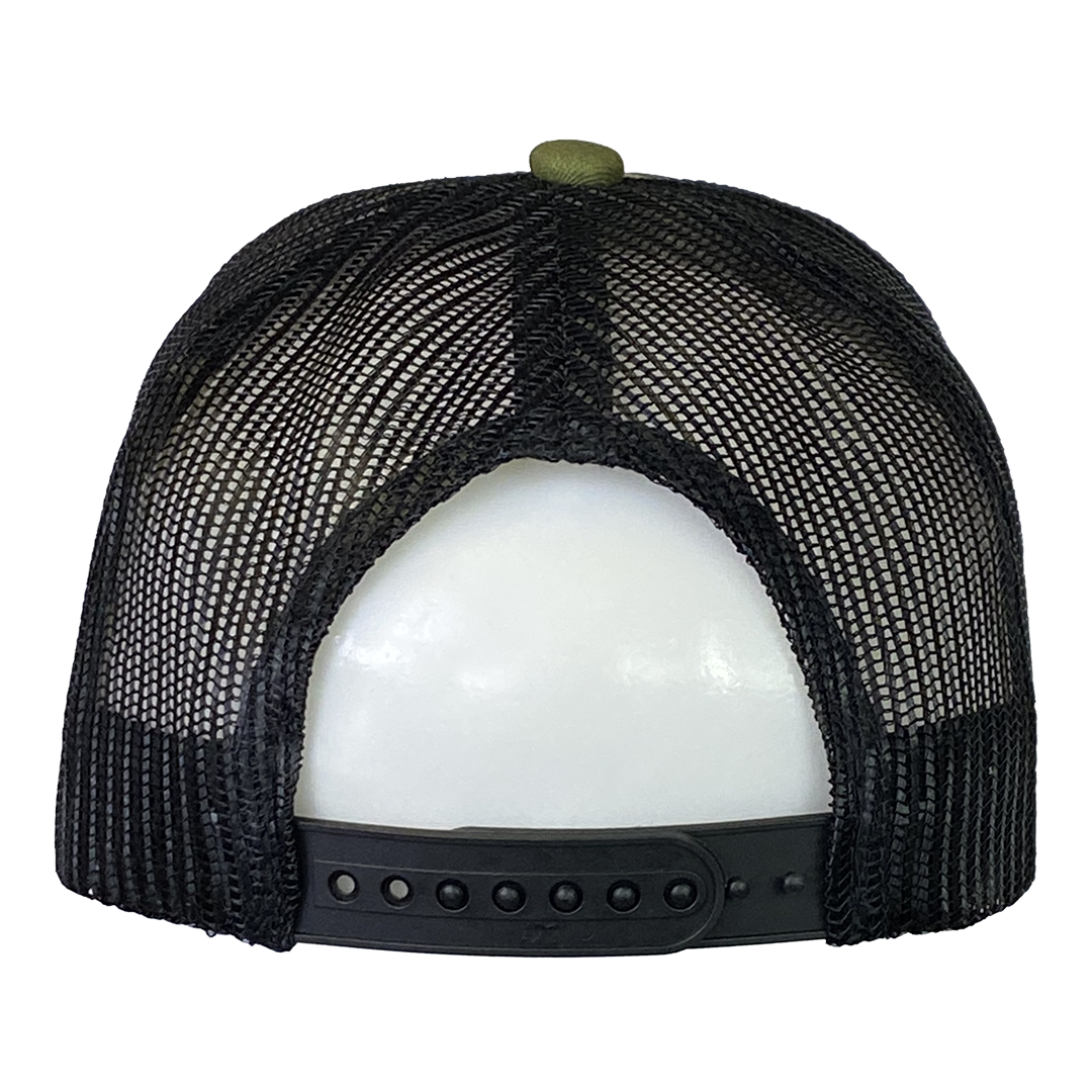 "Hatchetman" Curved Bill Snapback Hat In Camo