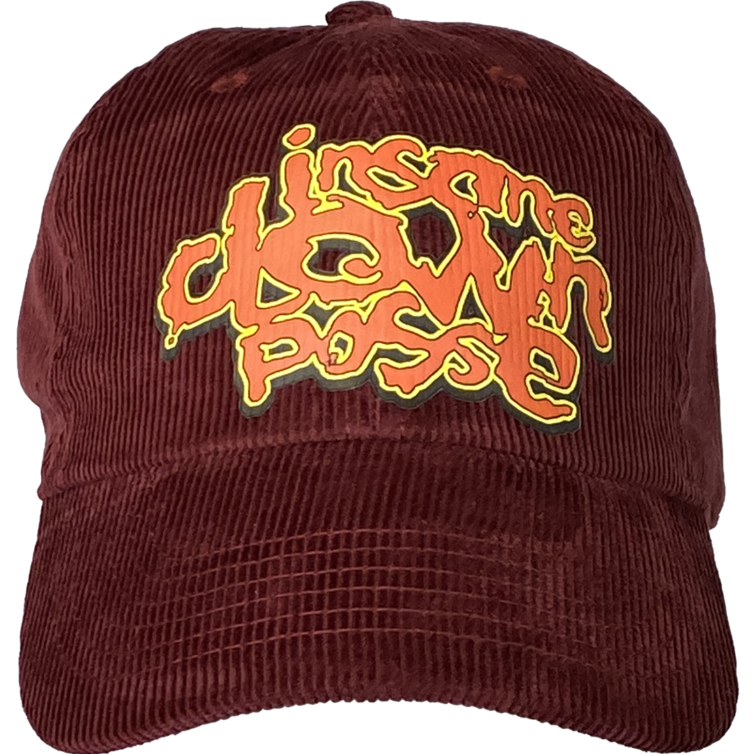 "Stack Logo" Corduroy Dad Hat In Burgundy