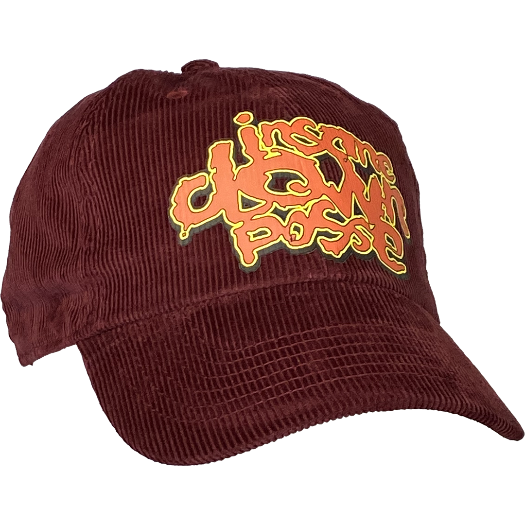 "Stack Logo" Corduroy Dad Hat In Burgundy