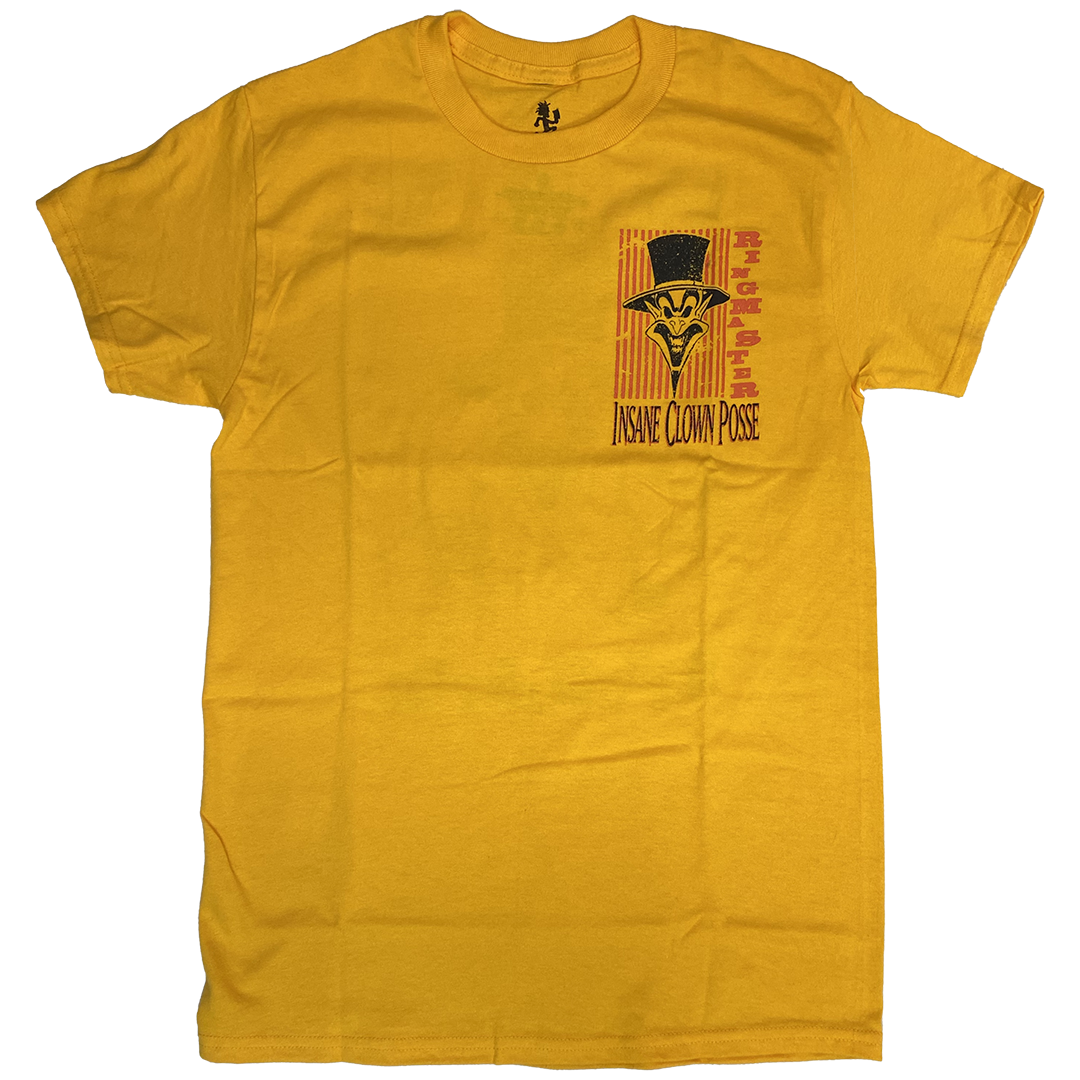 "Ringmaster Stripes" T-Shirt In Yellow