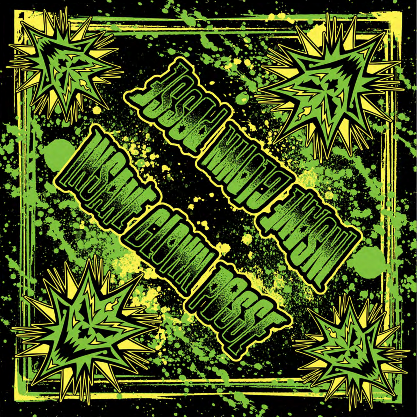 "Bang Pow Boom" Bandana In Black