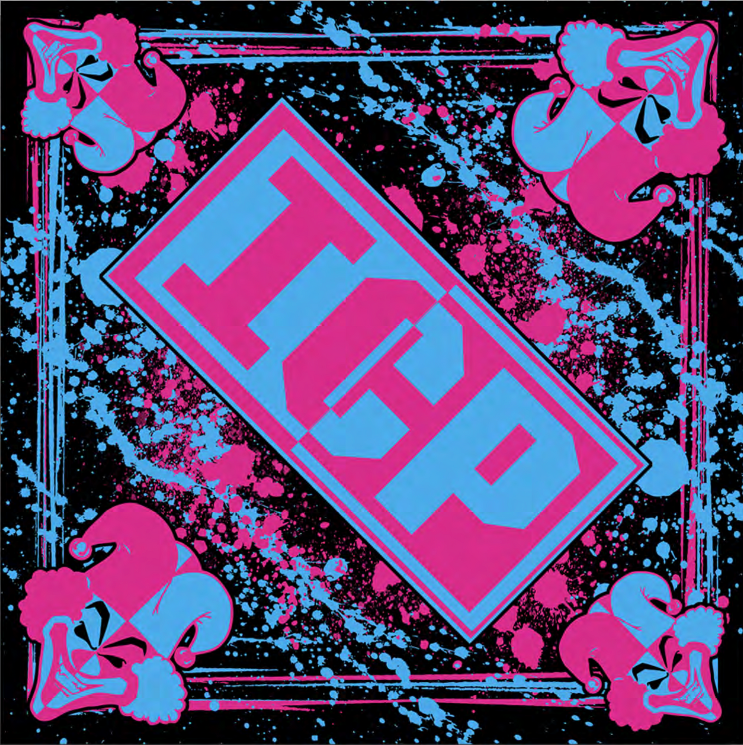 "Carnival Of Carnage" Bandana In Black