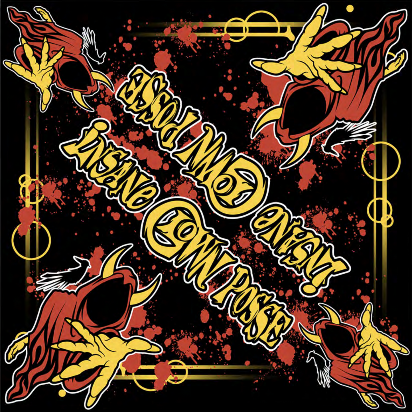 "The Wraith Red" Bandana In Black