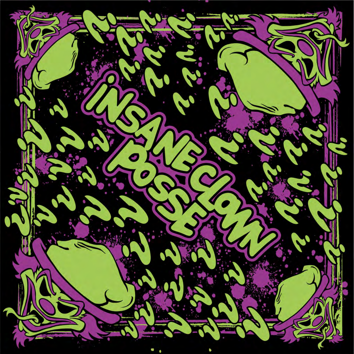 "Riddle Box Question Marks" Bandana In Black