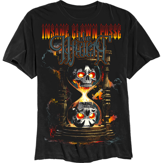 Hourglass Skulls T-Shirt in Black