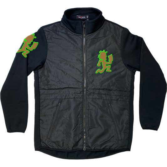"Hatchetman" Embroidered Fleece Puffer Jacket
