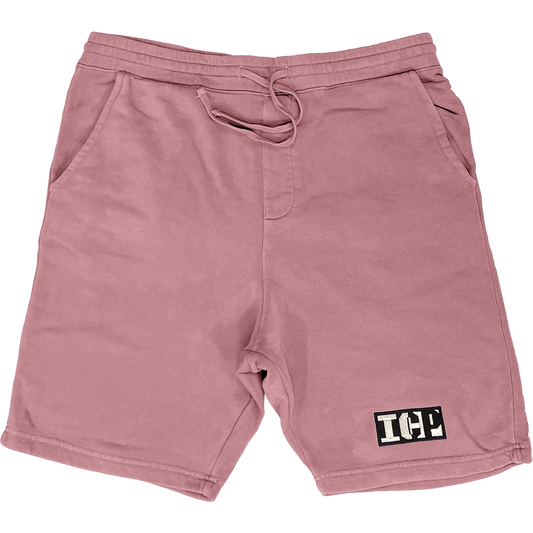 "ICP Block Logo" Embroidered Shorts In Pink
