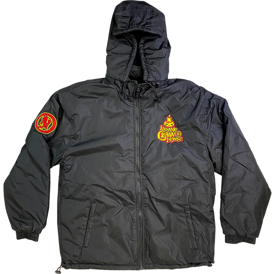 "Flame Logo" Embroidered Hooded Jacket