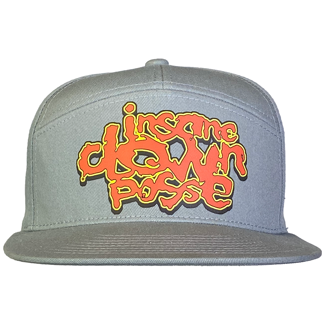 "Stack Logo" Flat Bill Snapback Hat In Grey