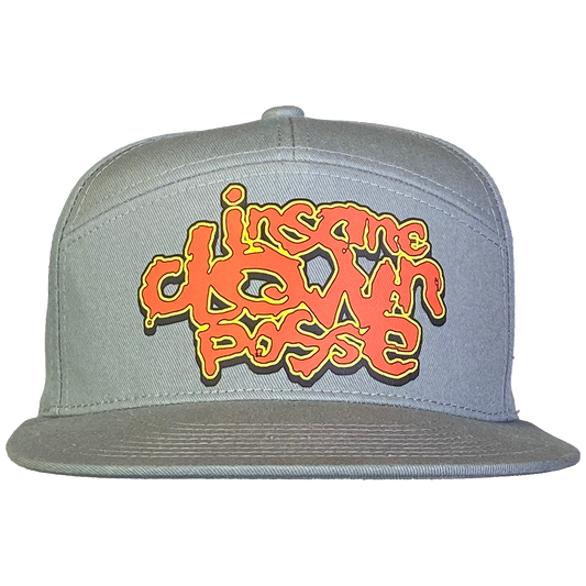 "Stack Logo" Flat Bill Snapback Hat In Grey