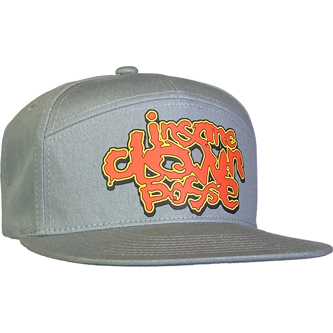 "Stack Logo" Flat Bill Snapback Hat In Grey