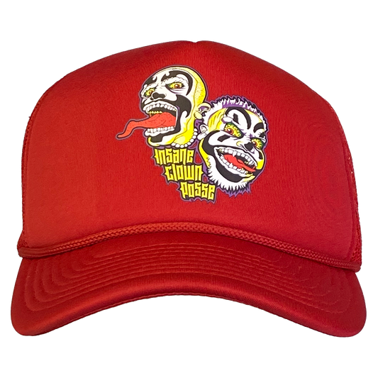 "Spooky Clowns" Trucker Hat In Red