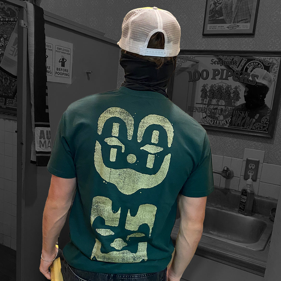 "Face Paint" T-Shirt In Green