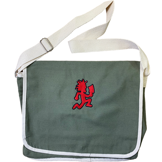 "Hatchetman" Embroidered Messenger Bag