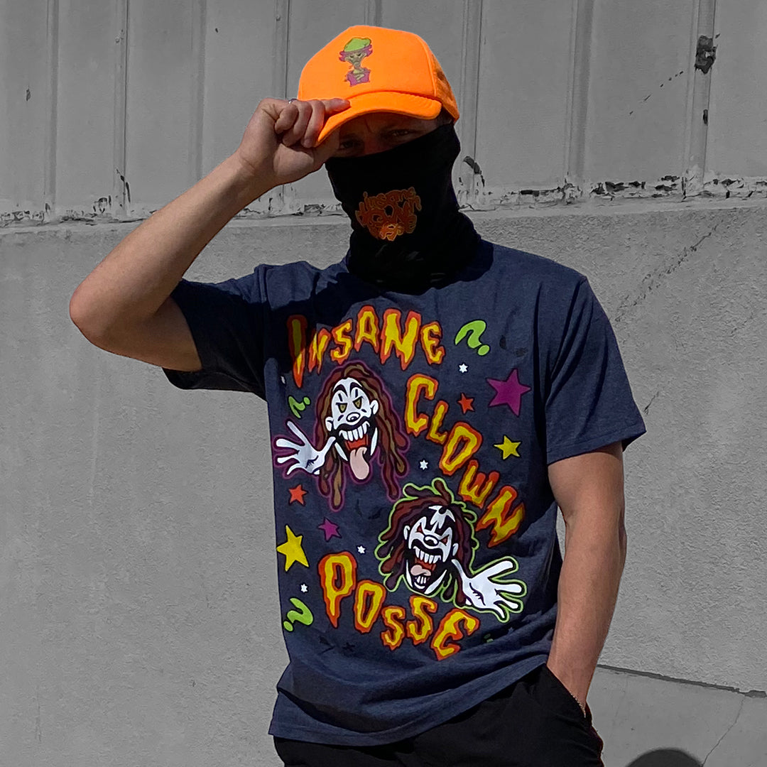 "Cartoon Clowns" T-Shirt In Navy