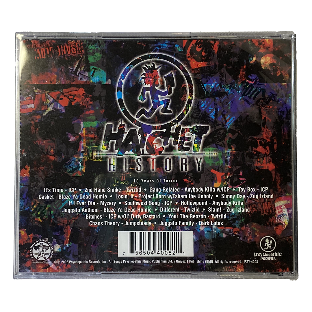 "Hatchet History: 10 Years Of Terror" CD